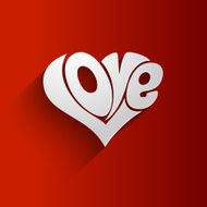 Valentines Card with love lettering N10