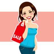 Woman Shopping Sales