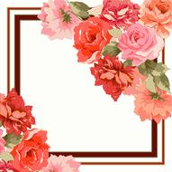 Postcard with luxury bouquet of peonies N10