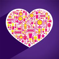 creative heart shape design