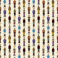 seamless Handsome man pattern N2