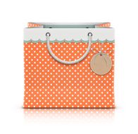 retro paper shopping bag