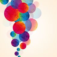 abstract design tech circles background vector