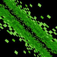 abstract green data flowing technology background