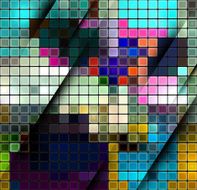 Vector mosaics background