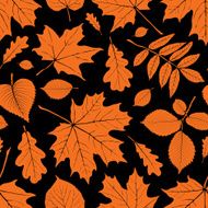 seamless with leafs