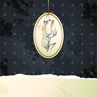 Vintage background with rose