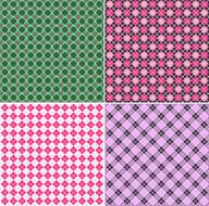 Plaid pattern set