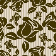 Seamless vintage floral pattern with roses