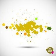 Modern painting abstract watercolor background - splashes N3