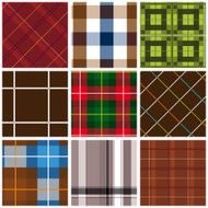 Collection of seamless checked cotton pattern N2