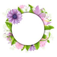 Summer illustration With Flowers