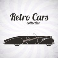 Retro cabriolet sport car vintage collection N4