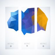 Abstract vector vertical mosaic banners N108