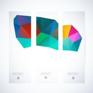 Abstract vector vertical mosaic banners N109