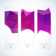 Abstract vector vertical mosaic banners N112