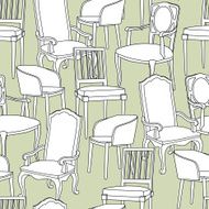 Vector pattern with armchairs N6