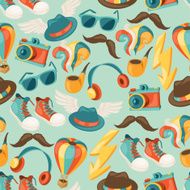 Hipster style seamless pattern N5