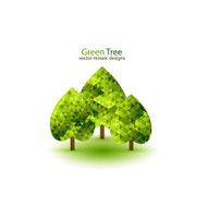 Green mosaic tree ecology design N3