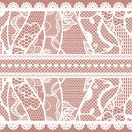 Set of lacy vintage trims N4