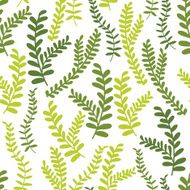 Cute floral seamless pattern background with leaves