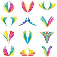 Abstract shapes set