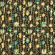 Seamless floral vector pattern - scandinavian style N5