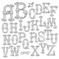 Whimsical Hand Drawn Alphabet Letters N3