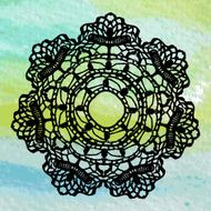 Elegant lacy doily Crochet mandala N12