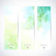 Abstract mosaic vertical banners set N41