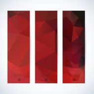 Abstract mosaic vertical banners set N42