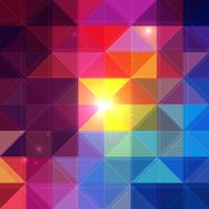 Bright vector colorful triangles background