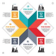 Infographic Business Concept for Presentation in Flat Design Style N3