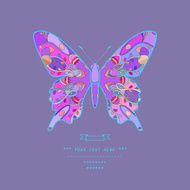 Vector illustration - butterfly N2