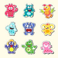 Cartoon monsters set N4