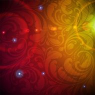 Floral Retro Background for Vintage Design N1553