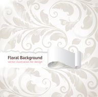 Floral Retro Background for Vintage Design N1555