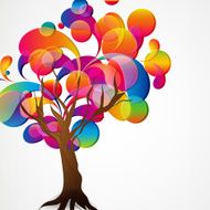 vector of abstract tree background