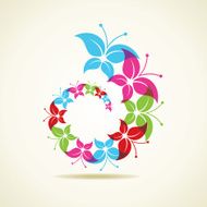 Colorful butterfly icon N2