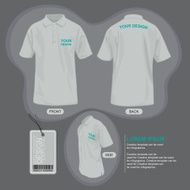 Polo shirt uniform template N11