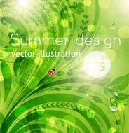Floral Retro Background for Vintage Design N1560