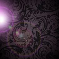 Floral Retro Background for Vintage Design N1562