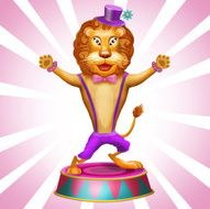Lion in circus N2