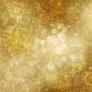 Golden snowflake background
