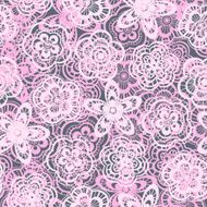 Seamless wedding background with lace flowers N2