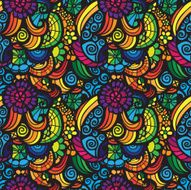 Mosaic vector seamless pattern N46