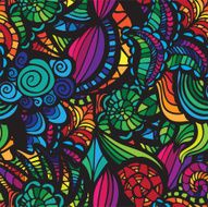 Mosaic vector seamless pattern N47