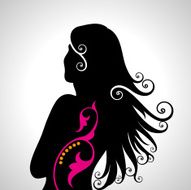 Beautiful Woman Silhouette N52