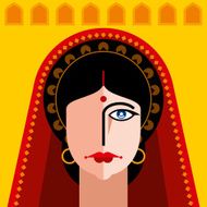 indian lady portrait