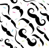 Mustache seamless pattern N13